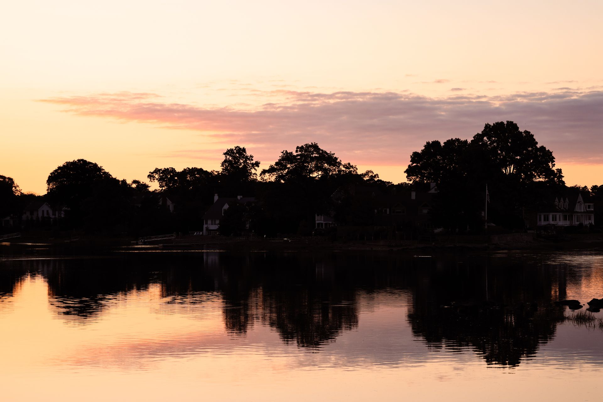 Waterfront at dusk